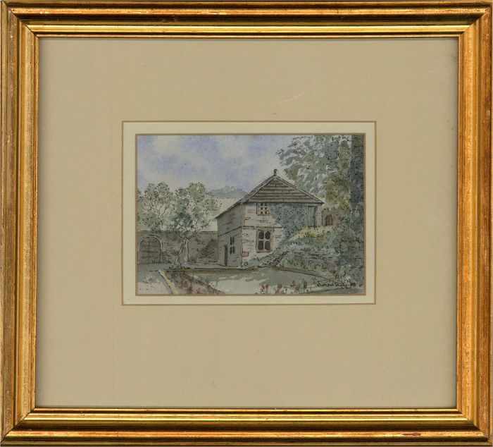 Richard W. Taylor - 1988 Watercolour, House Garden