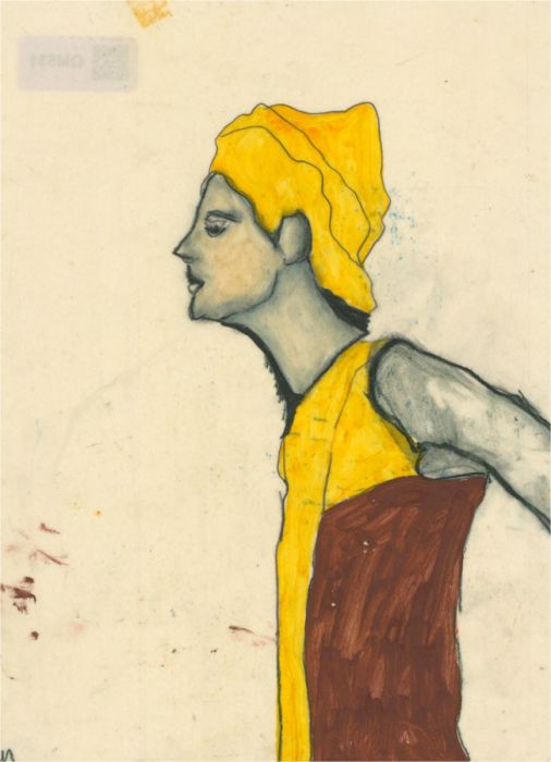 Ben Carrivick - Contemporary Oil, Yellow Hat