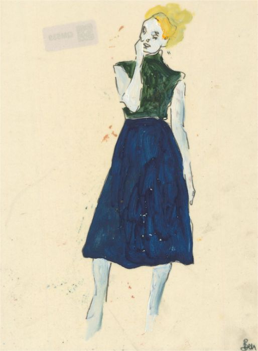 Ben Carrivick - Contemporary Oil, Dark Blue Skirt