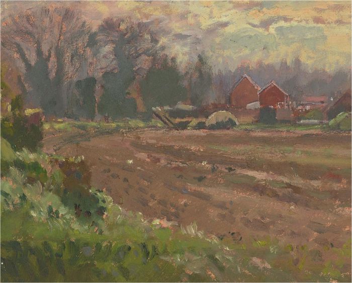 Keith Johnson (1931-2018) - Contemporary Oil, Farmland