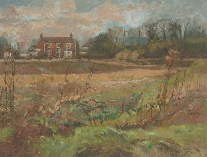 Keith Johnson (1931-2018) - 2006 Oil, Rose & Crown, Frettenham