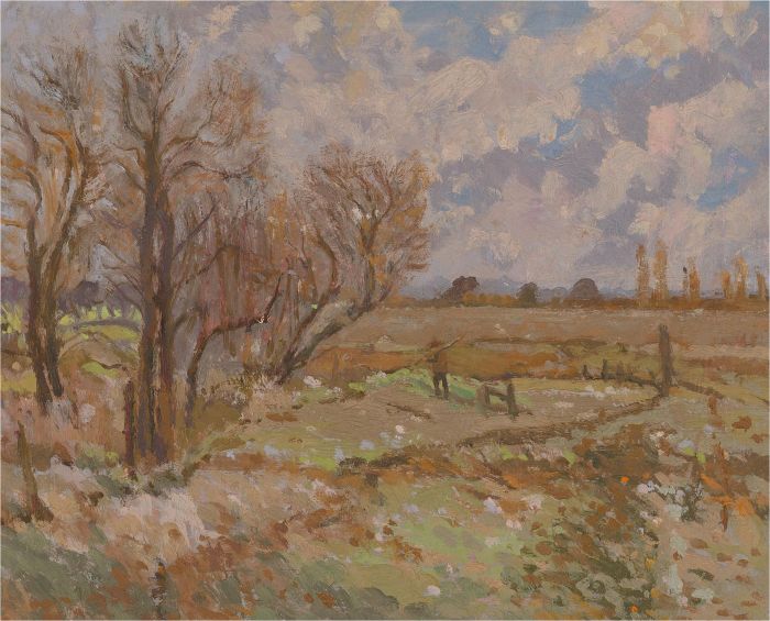 Keith Johnson (1931-2018) - Contemporary Oil, Autumn Landscape