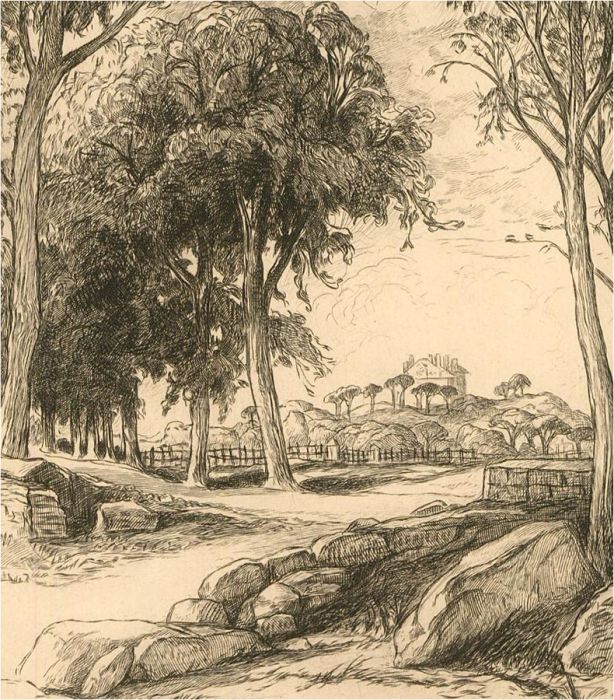 Pierre Gusman (1862-1941) - Pair of Early 20th Century Etchings, French Views
