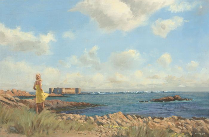 Stewart Charles Hine (1928-2018) - 1984 Oil, A Breeze on the Brimtides