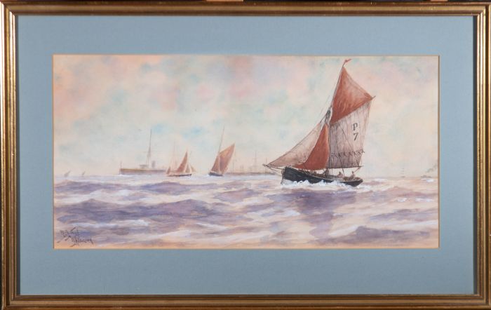 William Henry Pearson (1849-1923) - Late 19th Century Watercolour, Off Spithead