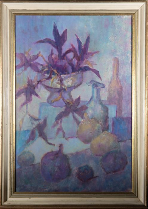 Barbara Doyle (b.1917) - 1976 Oil, Still Life with Plant