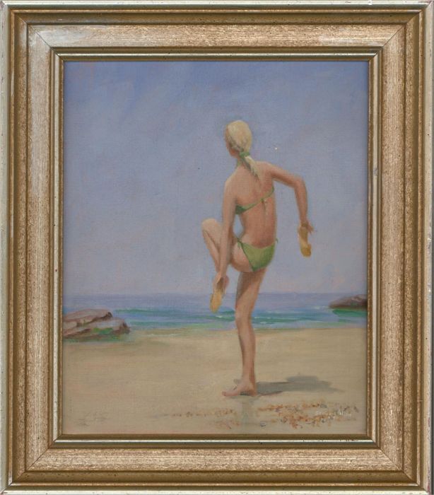 Stewart Charles Hine (1928-2018) - 1999 Oil, A Matter of Balance