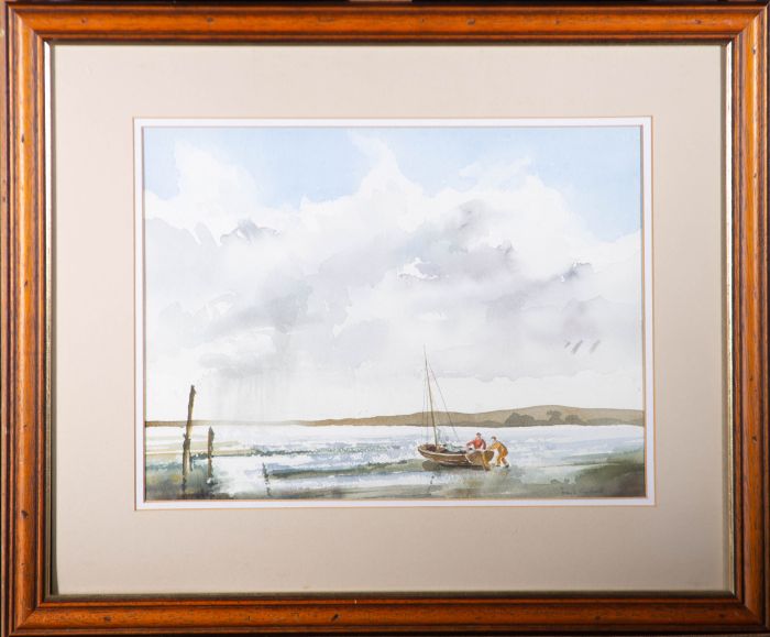 Frank Cosford - 20th Century Watercolour, The Boat on the Lake