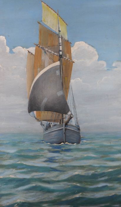 1930 Oil - On the French Coast