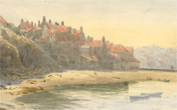 Vernon Howard (1840-1902) - Late 19th Century Watercolour, Coastal Village