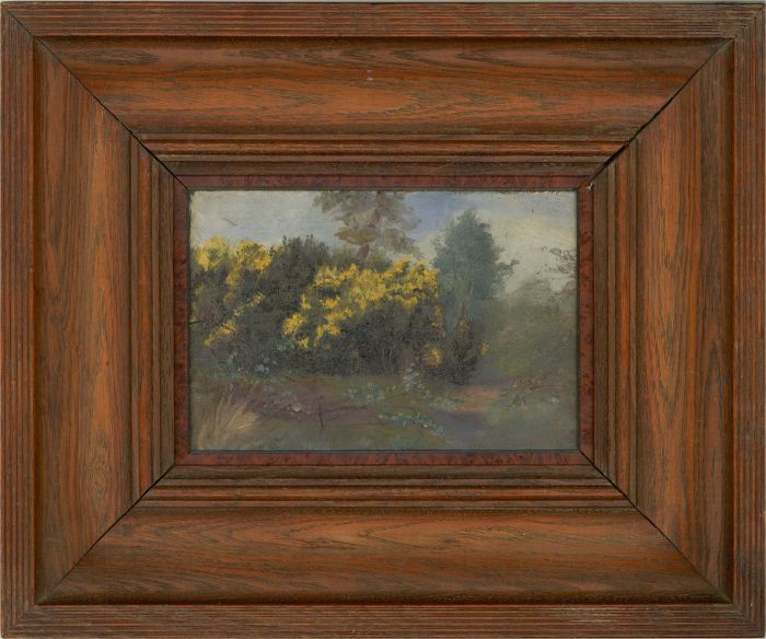 Mid 20th Century Oil - At The Edge Of The Woods