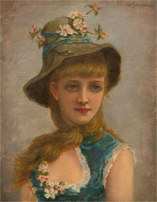 After Emile Eisman Semenowsky (1857-1911) - Early 20th Century Oil, Friquette