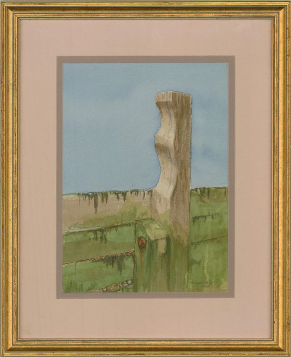 Stewart Charles Hine (1928-2018) - 1998 Watercolour, Wave Sculpture