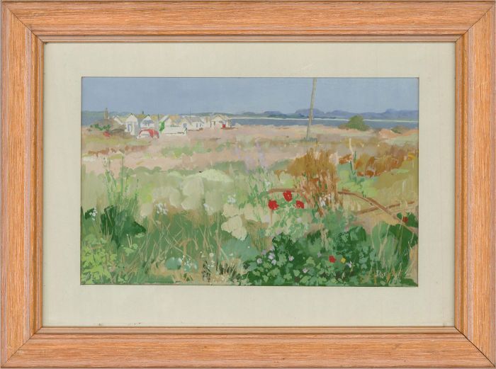 Dorothy Watkins - 1992 Gouache, Wild Flowers on the Exe Estuary