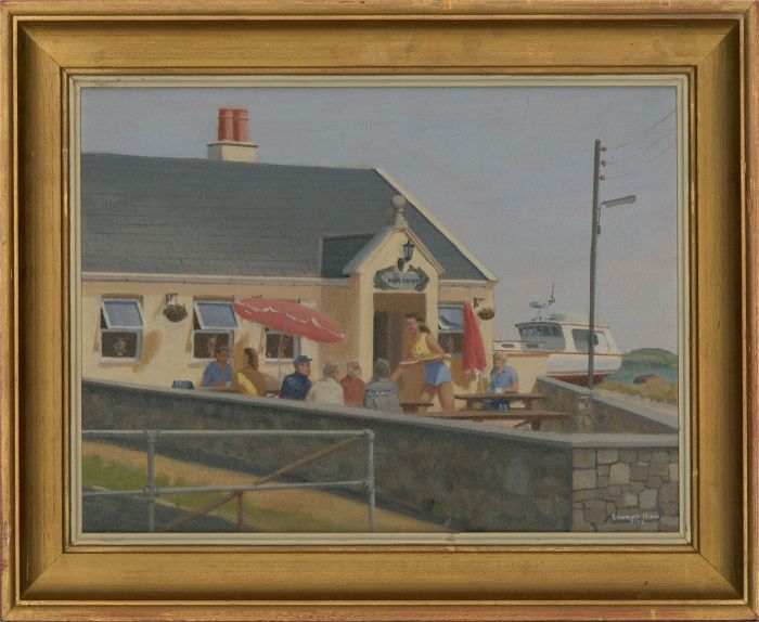 Stewart Charles Hine (1928-2018) - 1992 Oil, The New Harbour Chippy