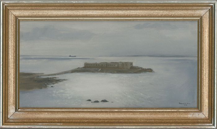 Stewart Charles Hine (1928-2018) - 1992 Oil, Raz Island, Alderney