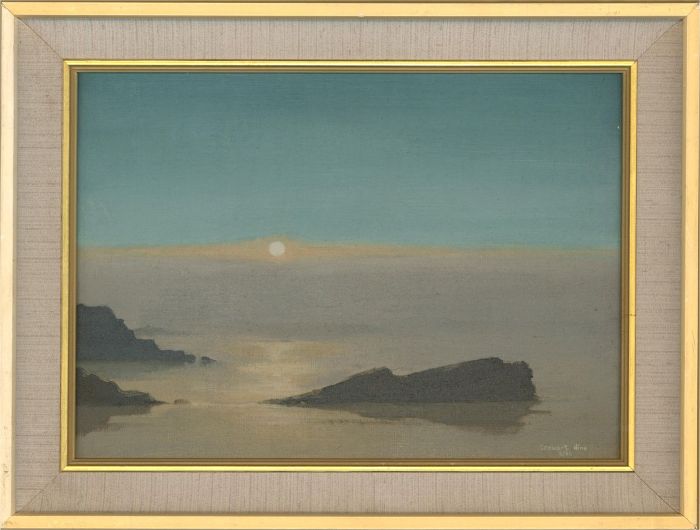 Stewart Charles Hine (1928-2018) - 1983 Oil, Contre-Soir, Quesnard Bay