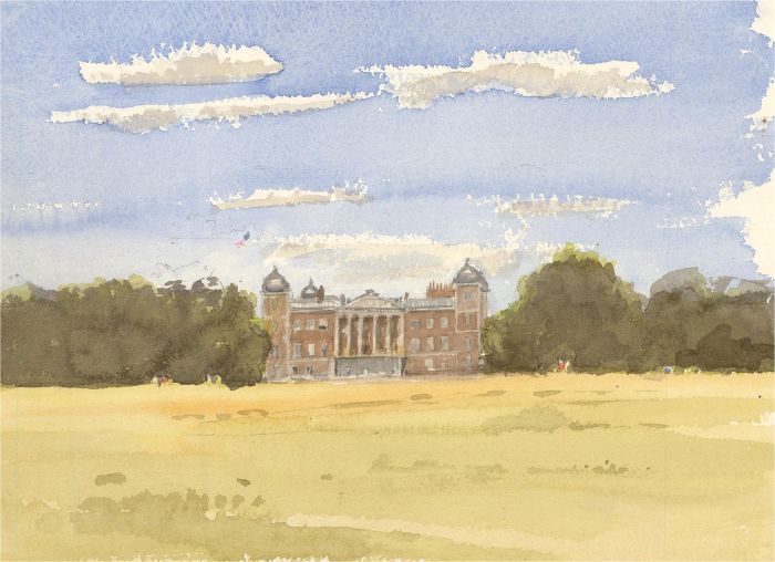 Stewart Charles Hine (1928-2018) - Contemporary Watercolour, Osterley House