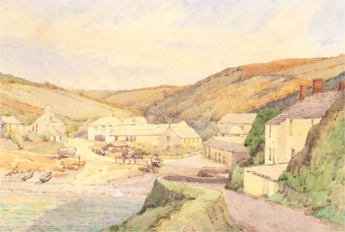 Arthur Troyte Griffith (1864-1942) - 1928 Watercolour, Port Gaverne, Cornwall