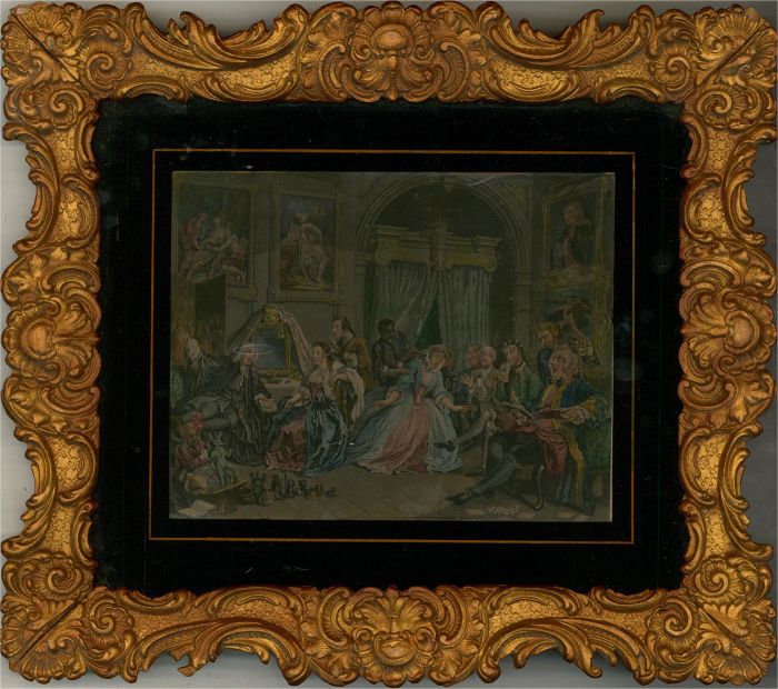 After William Hogarth (1697–1764) -Early 19thC Aquatint, The Marriage Settlement