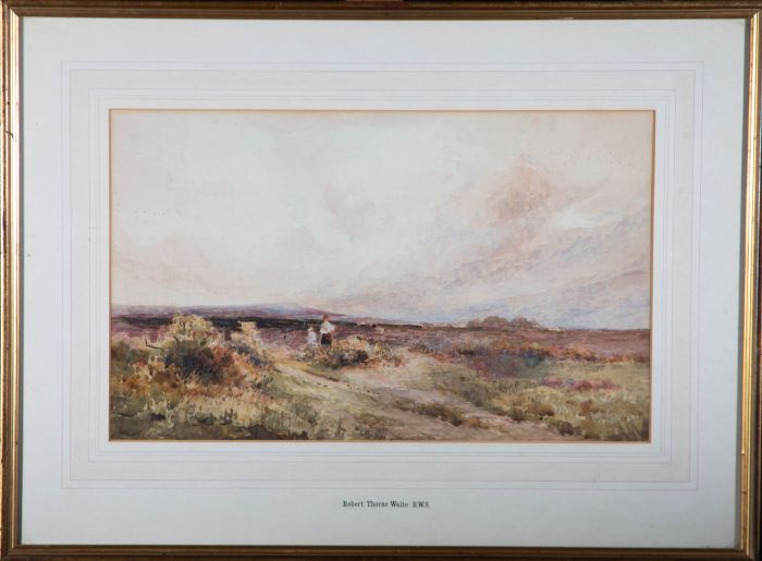 Attrib. Robert Thorne Waite RWS (1842-1935) - Watercolour, Figures in Landscape