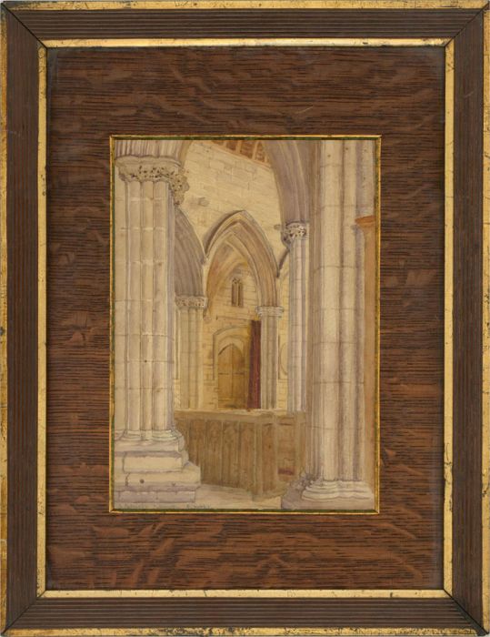 Early 20th Century Watercolour - St. Patrick's Church Interior
