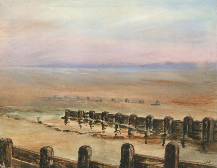 E. A. P - Early 20th Century Watercolour, Low Tide In The Early Morning