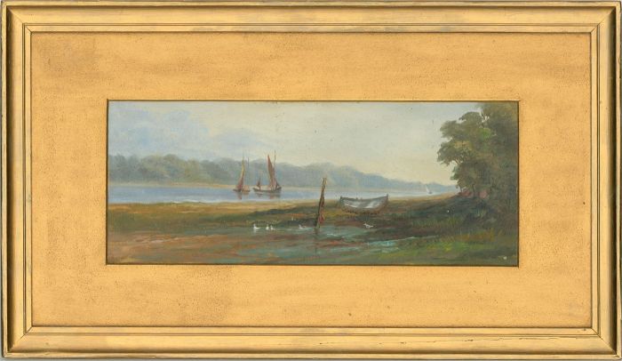 Early 20th Century Oil - On the Orwell