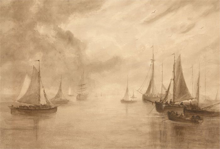Attrib. George Sheffield (1839-1892) - Mid 19th Century Watercolour, Seascape