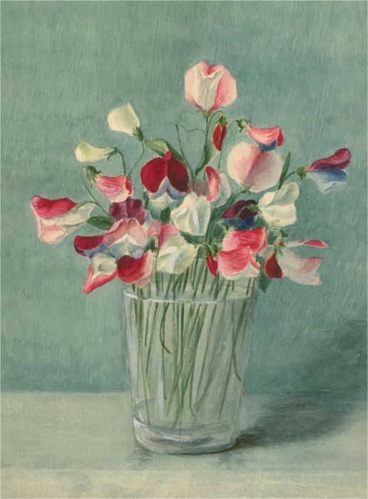 Fine Contemporary Watercolour - Sweet Peas