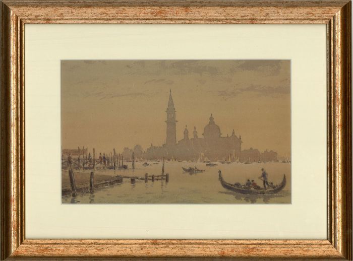 John Weston Gough (1929-2019) - 20th Century Watercolour, Venice at Sunset