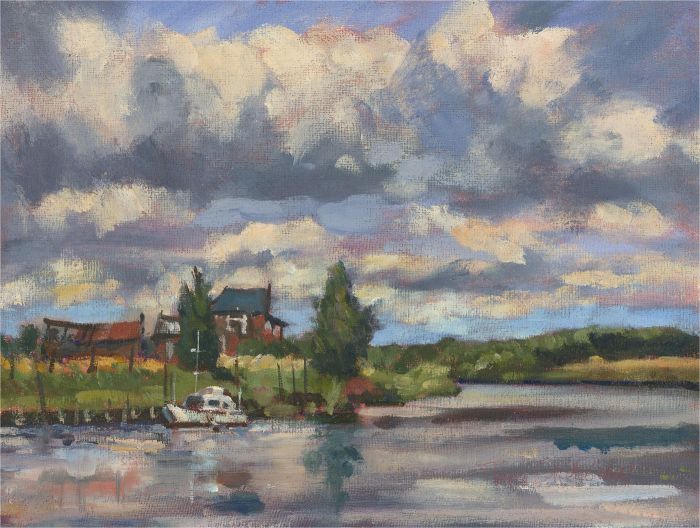 Terry Shelbourne (1930-2020) - 20th Century Oil, River Scene