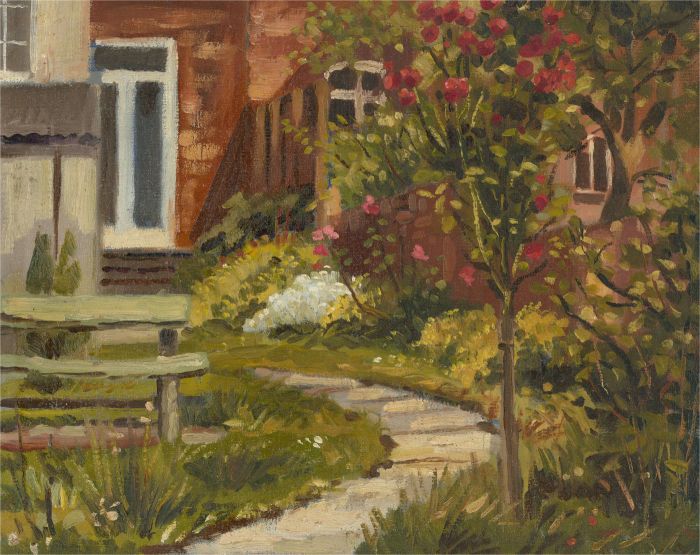 Terry Shelbourne (1930-2020) - Contemporary Oil, Garden in the Spring