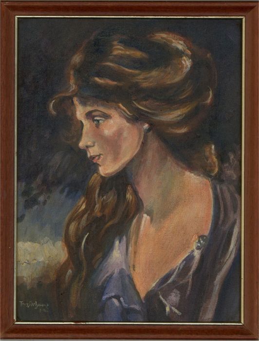 Terry Shelbourne (1930-2020) - 1986 Oil, Portrait of a Woman