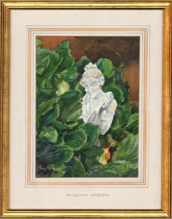 Terry Shelbourne (1930-2020) - 2008 Watercolour, In Celia's Garden