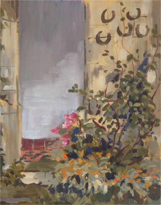Terry Shelbourne (1930-2020) - Contemporary Oil, Garden Doorway