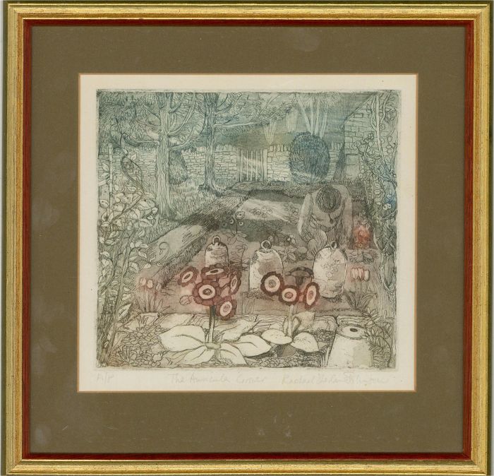 Rachael Sherlaw-Johnson - 20th Century Etching, The Auricula Grower