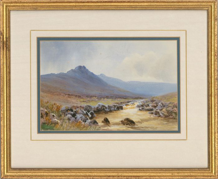 John McDougal (1851-1945) - Early 20th Century Watercolour, Mountain Landscape
