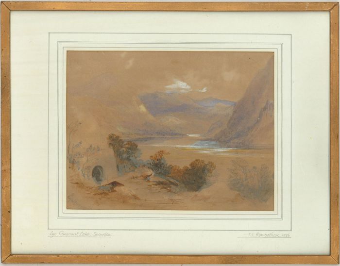 Attrib. T.C.L. Rowbotham RI (1823-1875) - 1856 Watercolour, Llyn Gwynant Lake