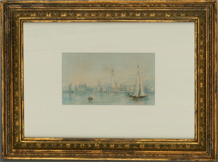 After Paul Marny - Late 19th Century Watercolour, Canal de St Marco Venice