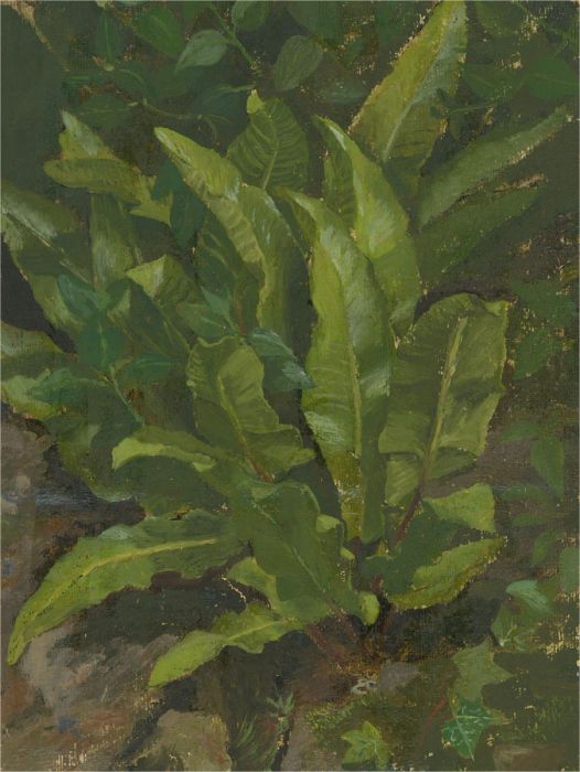 20th Century Acrylic - Ivy & Leaves