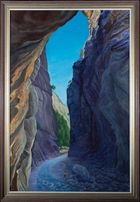 Gwyneth Willitt - Contemporary Oil, Iron Gates, Samaria Gorge, Crete