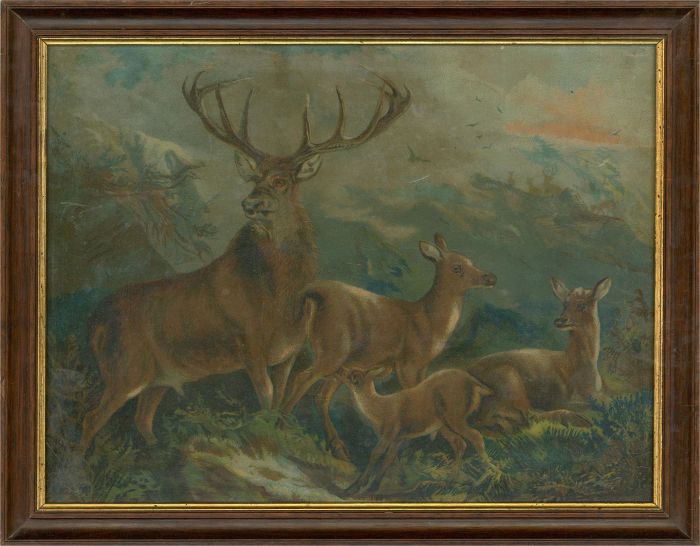 20th Century Baxter Method Print - Highland Stag
