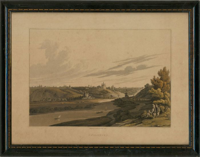 A Pair of Early 19th Century Aquatints - The Kremlin and Smolensk
