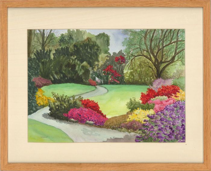 Gwyneth Willitt - Contemporary Watercolour, Bodnant Garden, Wales