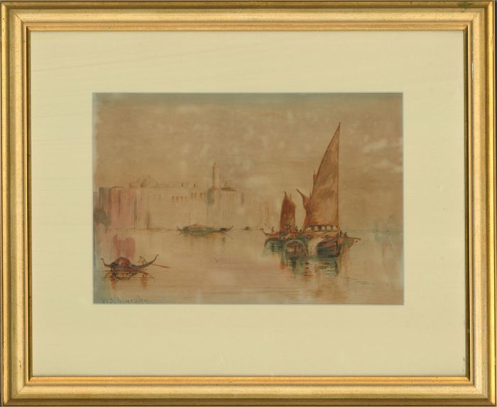 W. F. Murphy - 20th Century Watercolour, Venetian Boats