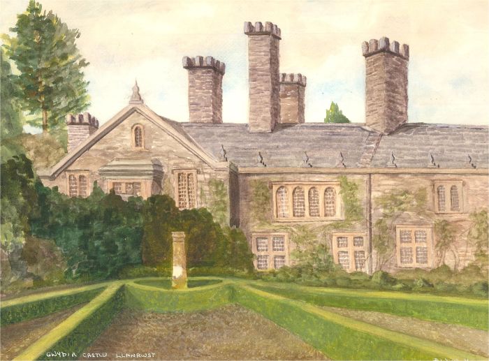 Gwyneth Willitt - Contemporary Watercolour, Gwydir Castle, Llanrwst, Wales