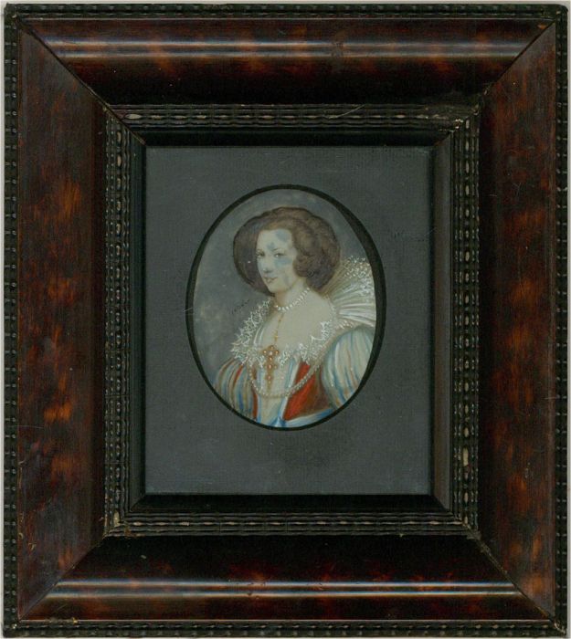 Mid 20th Century Gouache - Noble Lady