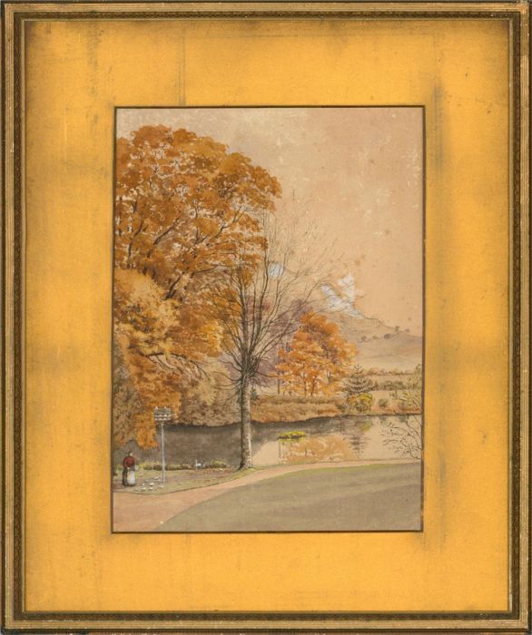 Attrib. Sir Charles W.D. Staveley - c.1881 Watercolour, Stirrup-Room View