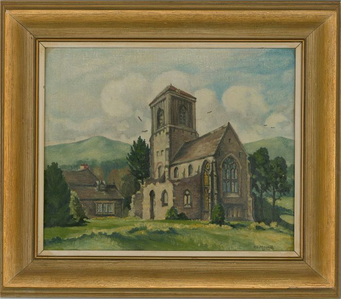 Allan H. Maund (1913-1992) - 1957 Oil, Little Malvern Priory